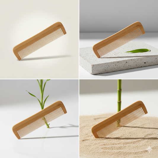 Natural Neem Wood Comb – Anti-Bacterial & Eco-Friendly