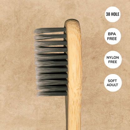 Family Eco-Pack: 4-Pack Bamboo Toothbrushes (2 Adult + 2 Kids) | Rooted & Ready