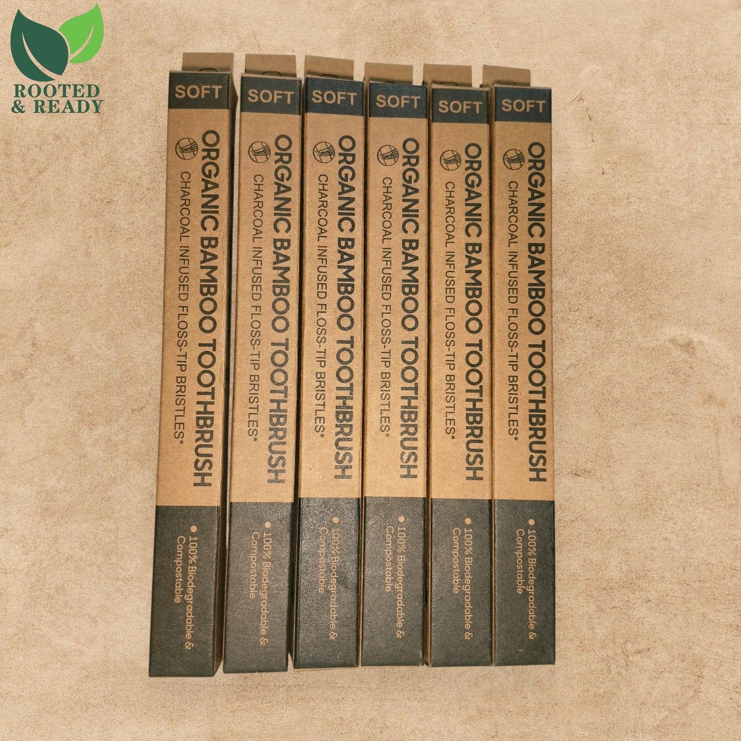 6-Pack Bamboo Toothbrush | Eco-Friendly | Soft BPA-Free Bristles